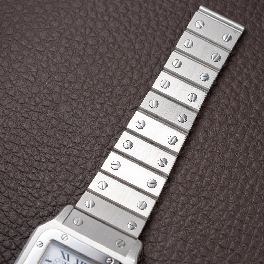 Cartier Santos Carrée Automatic Unpolished Mint Condition Ref 2960 Full Set from 1981