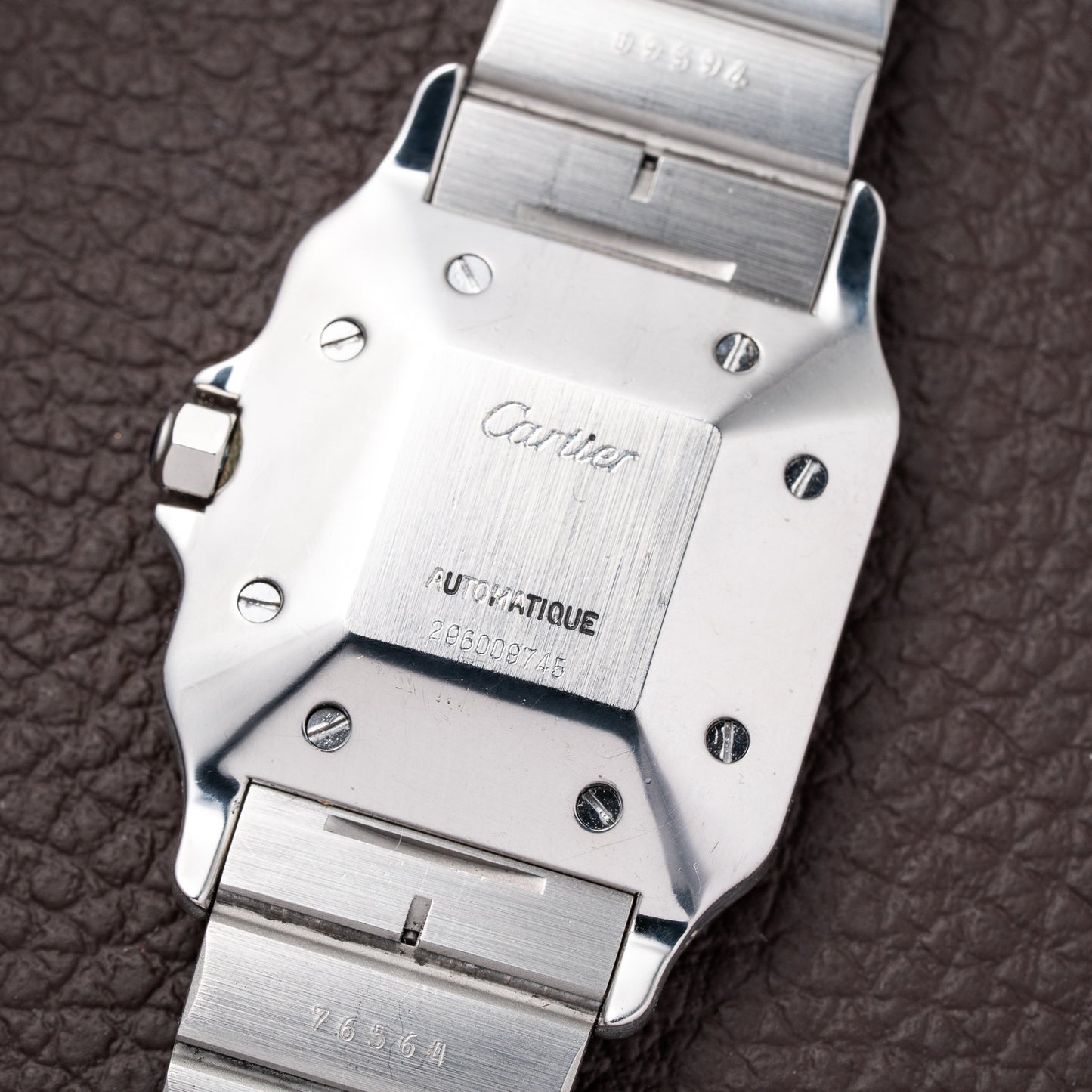 Cartier Santos Carrée Automatic Unpolished Mint Condition Ref 2960 Full Set from 1981