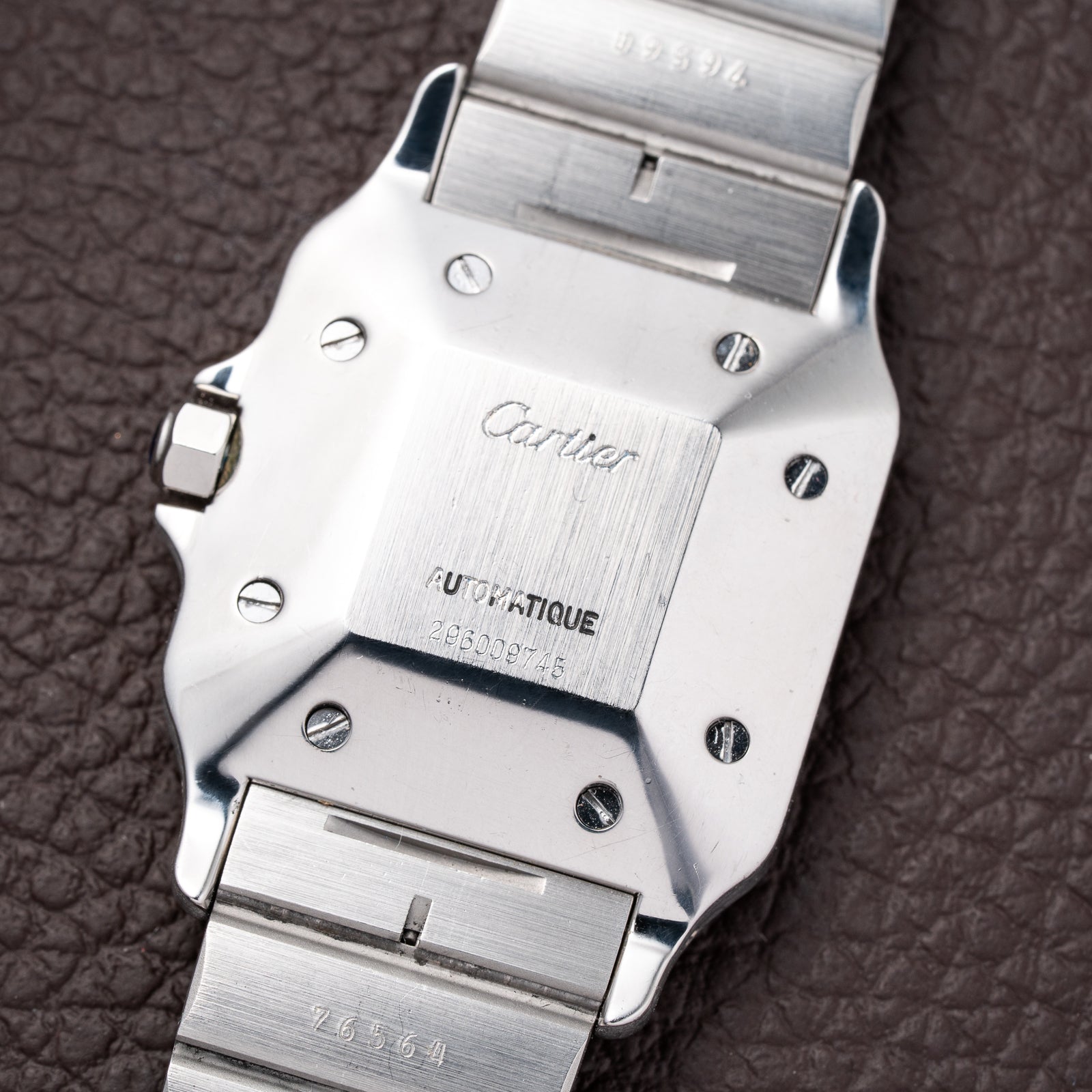 Cartier Santos Carrée Automatic Unpolished Mint Condition Ref 2960 Full Set from 1981