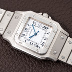 Cartier Santos Carrée Automatic Unpolished Mint Condition Ref 2960 Full Set from 1981