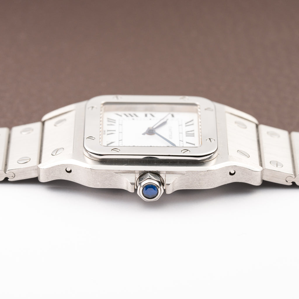 Cartier Santos Carrée Automatic Unpolished Mint Condition Ref 2960 Full Set from 1981
