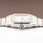 Cartier Santos Carrée Automatic Unpolished Mint Condition Ref 2960 Full Set from 1981