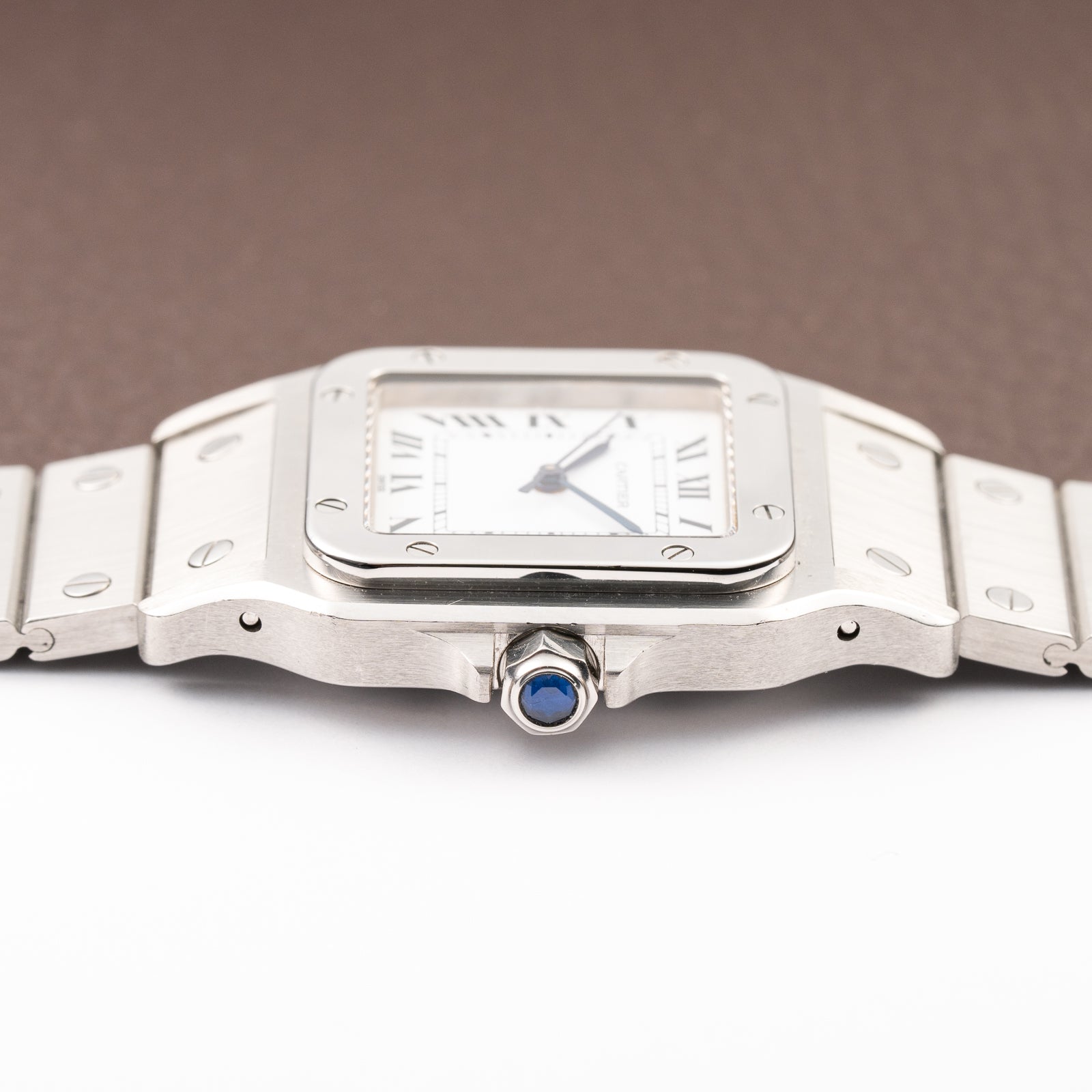 Cartier Santos Carrée Automatic Unpolished Mint Condition Ref 2960 Full Set from 1981