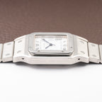 Cartier Santos Carrée Automatic Unpolished Mint Condition Ref 2960 Full Set from 1981
