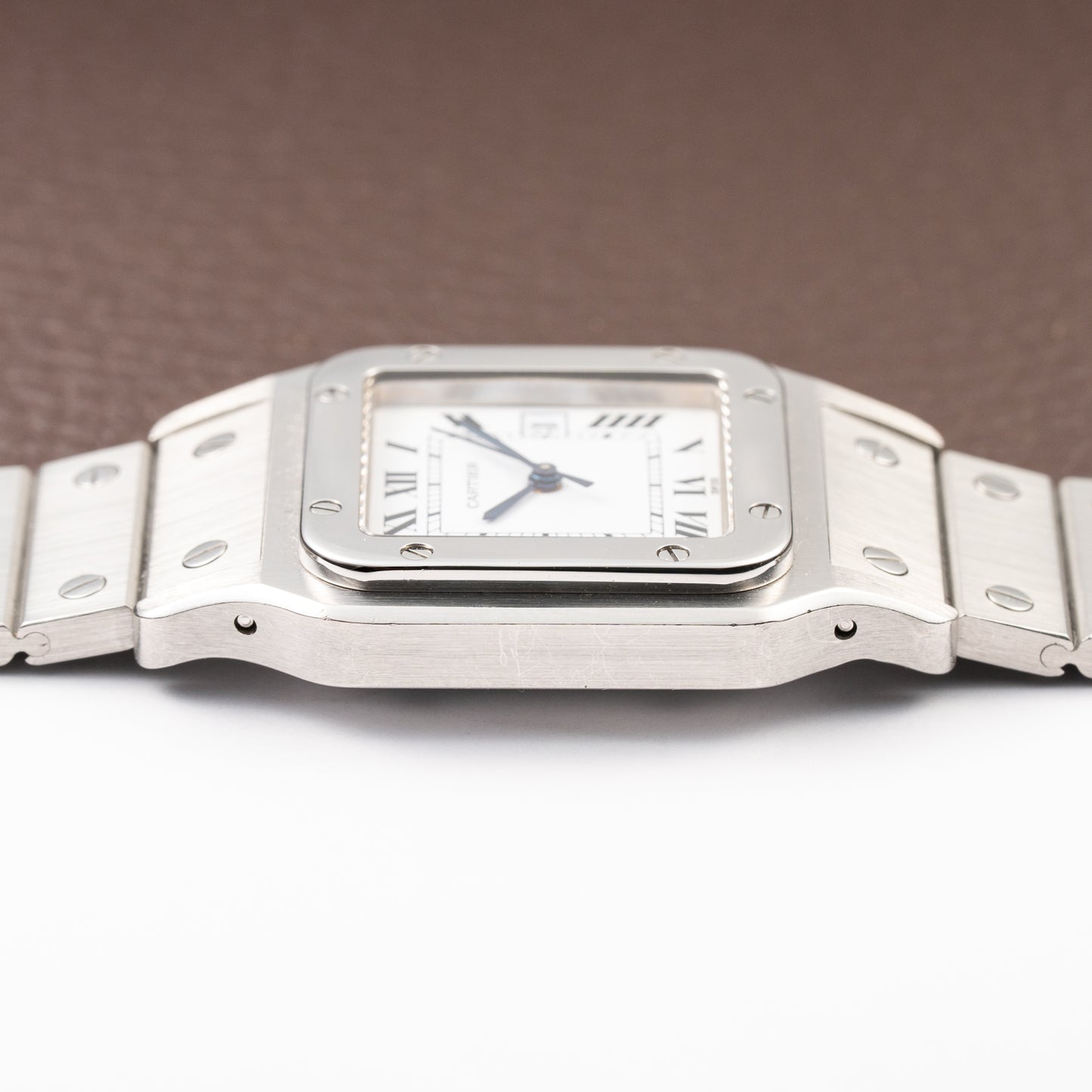 Cartier Santos Carrée Automatic Unpolished Mint Condition Ref 2960 Full Set from 1981