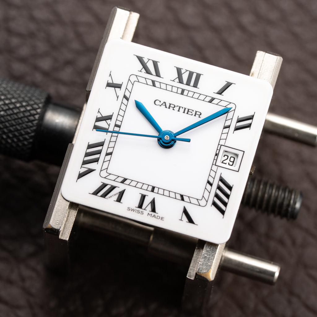 Cartier Santos Carrée Gold & Steel GM Automatic Ref. 2961 from 1980s