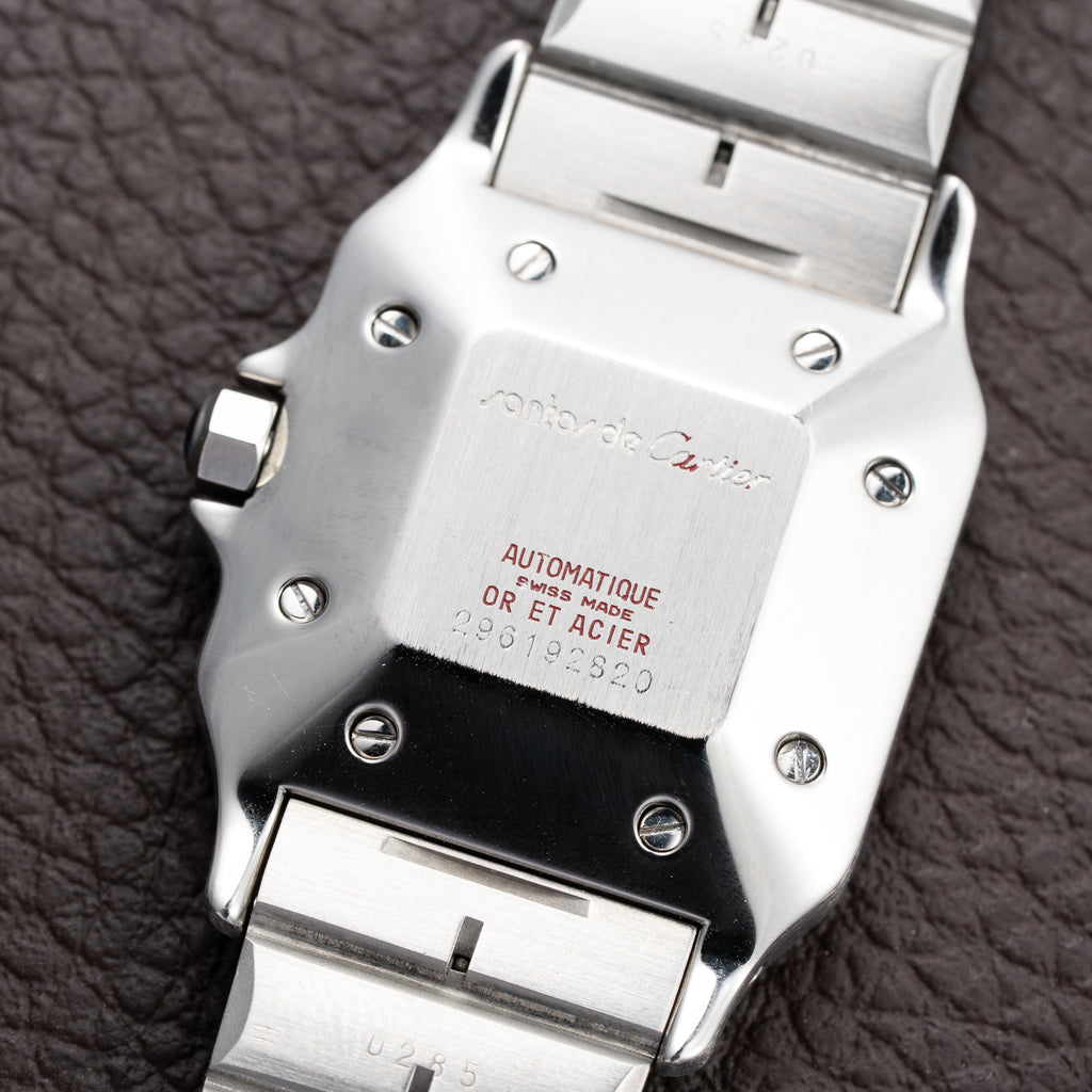 Cartier Santos Carrée Gold & Steel GM Automatic Ref. 2961 from 1980s