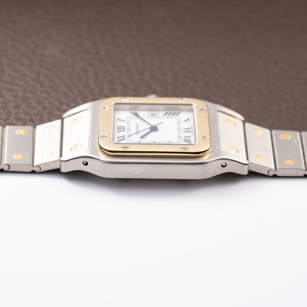Cartier Santos Carrée Gold & Steel GM Automatic Ref. 2961 from 1980s