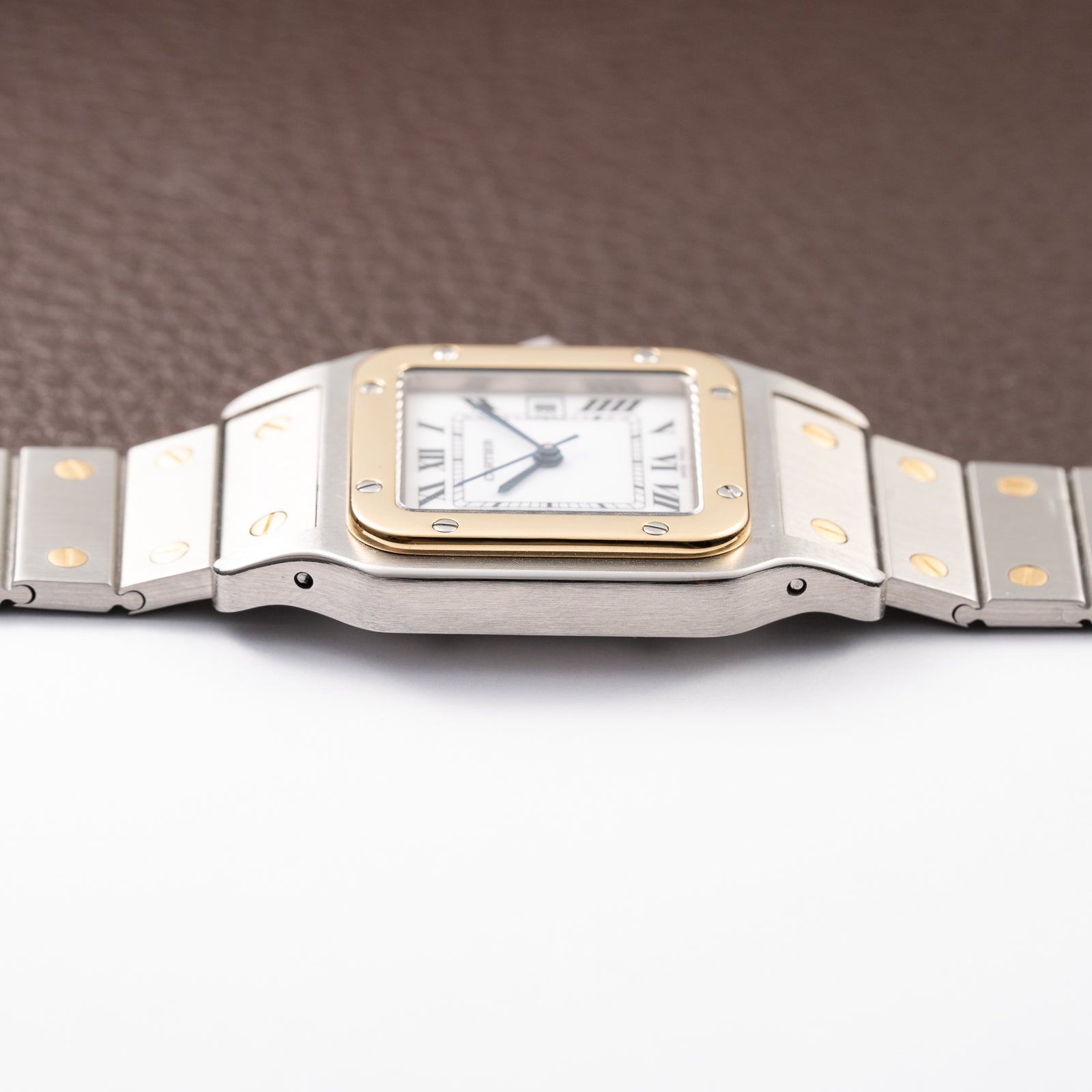 Cartier Santos Carrée Gold & Steel GM Automatic Ref. 2961 from 1980s
