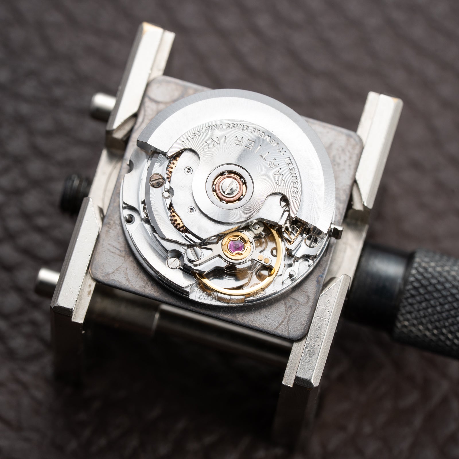 Cartier Santos Carrée Ghost Grey Patina "Swiss" Only Automatic GM Ref. 2961 from 1980s