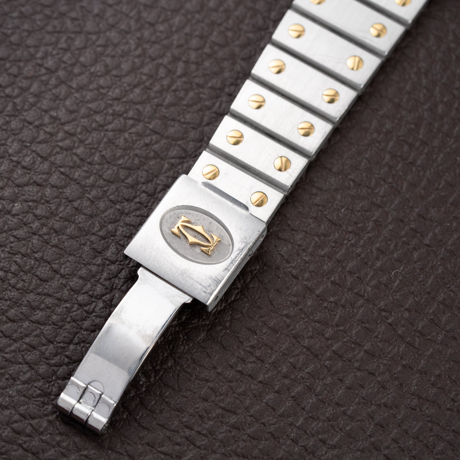 Cartier Santos Carrée Ghost Grey Patina "Swiss" Only Automatic GM Ref. 2961 from 1980s