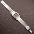 Cartier Santos Carrée Ghost Grey Patina "Swiss" Only Automatic GM Ref. 2961 from 1980s