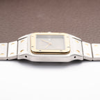 Cartier Santos Carrée Ghost Grey Patina "Swiss" Only Automatic GM Ref. 2961 from 1980s