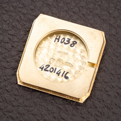 Cartier Santos Dumont Thick Chunky Case 18k Yellow Gold 'Paris' dial Full Set Ref 78097 from 1975