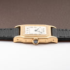 Cartier Santos Dumont Thick Chunky Case 18k Yellow Gold 'Paris' dial Full Set Ref 78097 from 1975