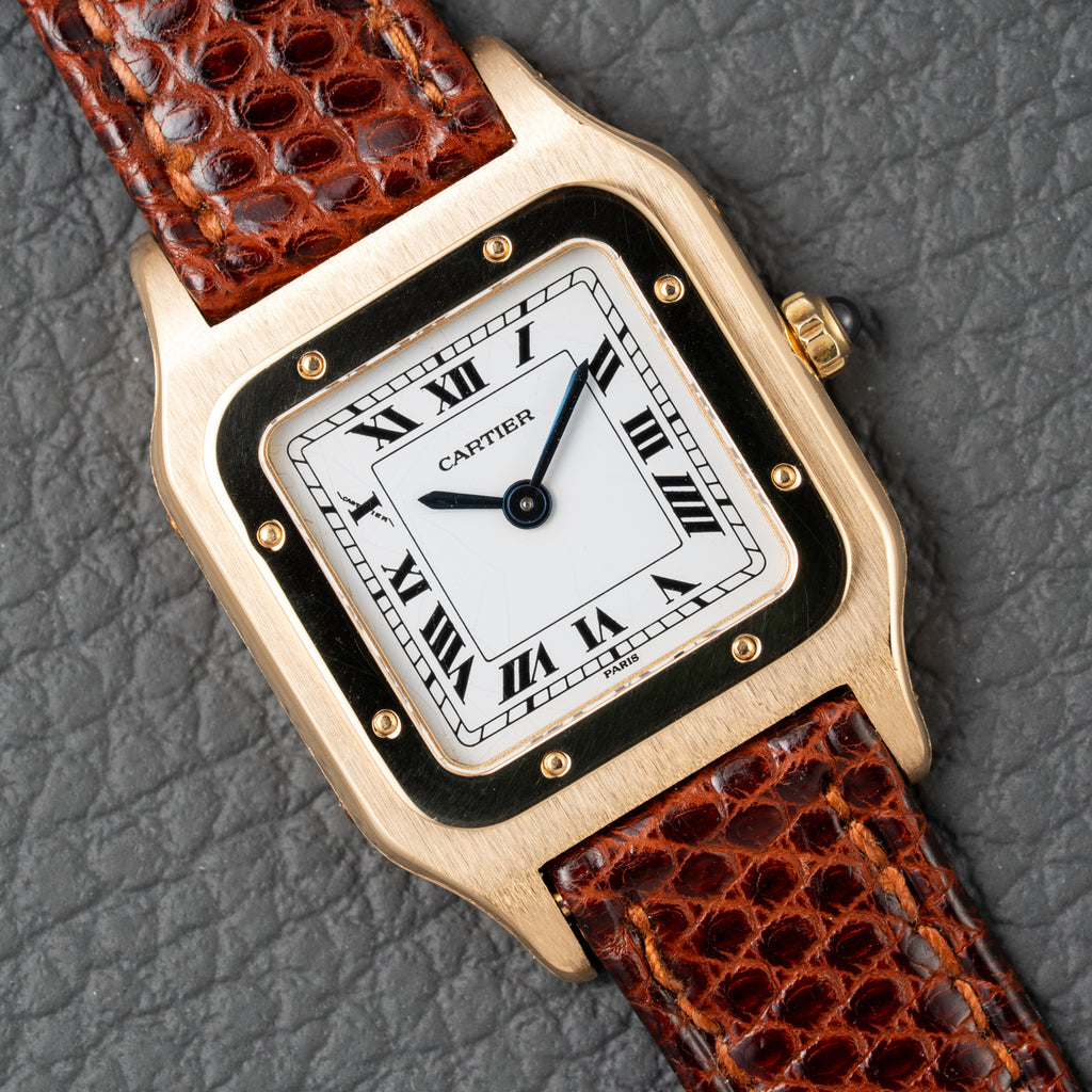 Cartier Santos Dumont Extra Plate 18K Gold Ref. 96053
