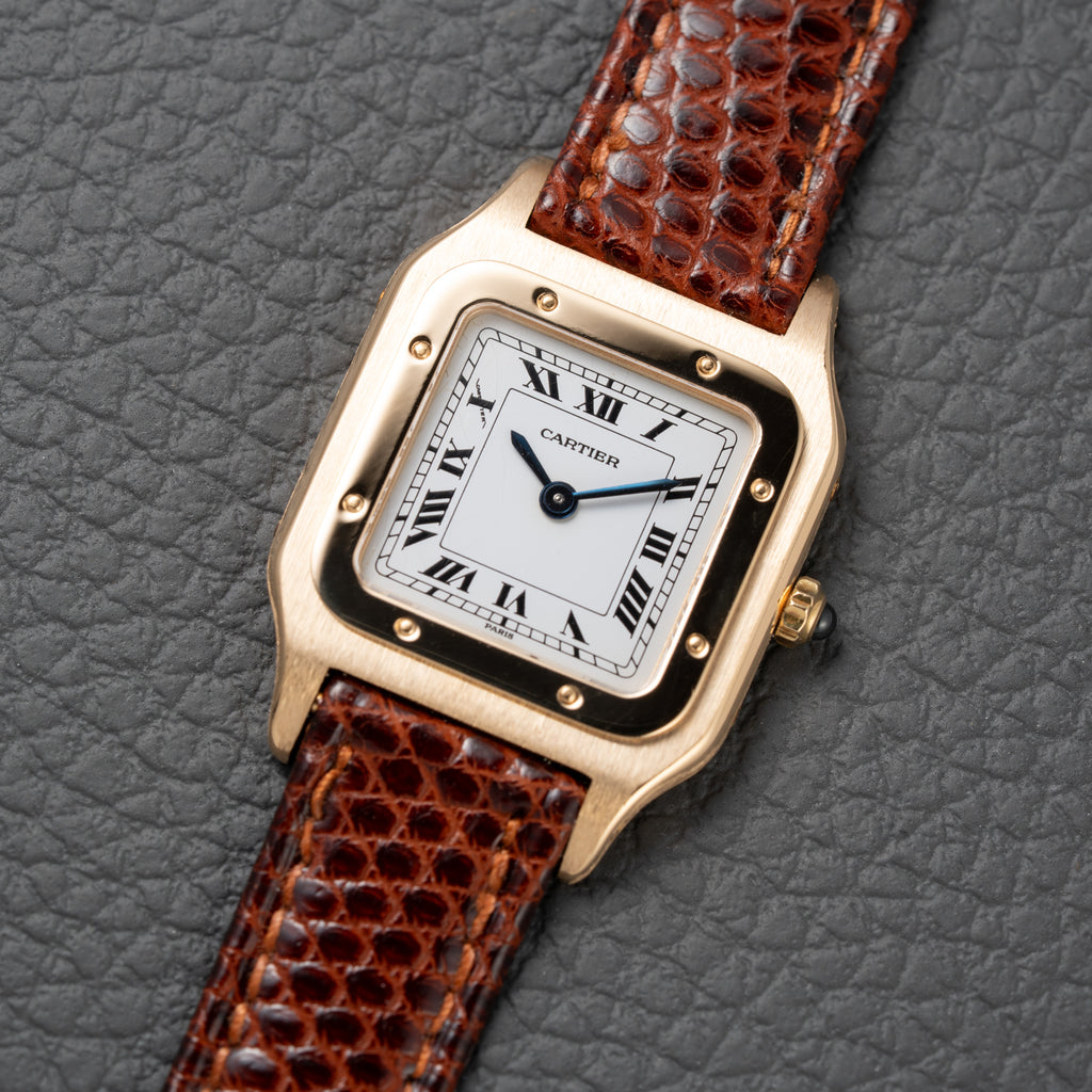 Cartier Santos Dumont Extra Plate 18K Gold Ref. 96053