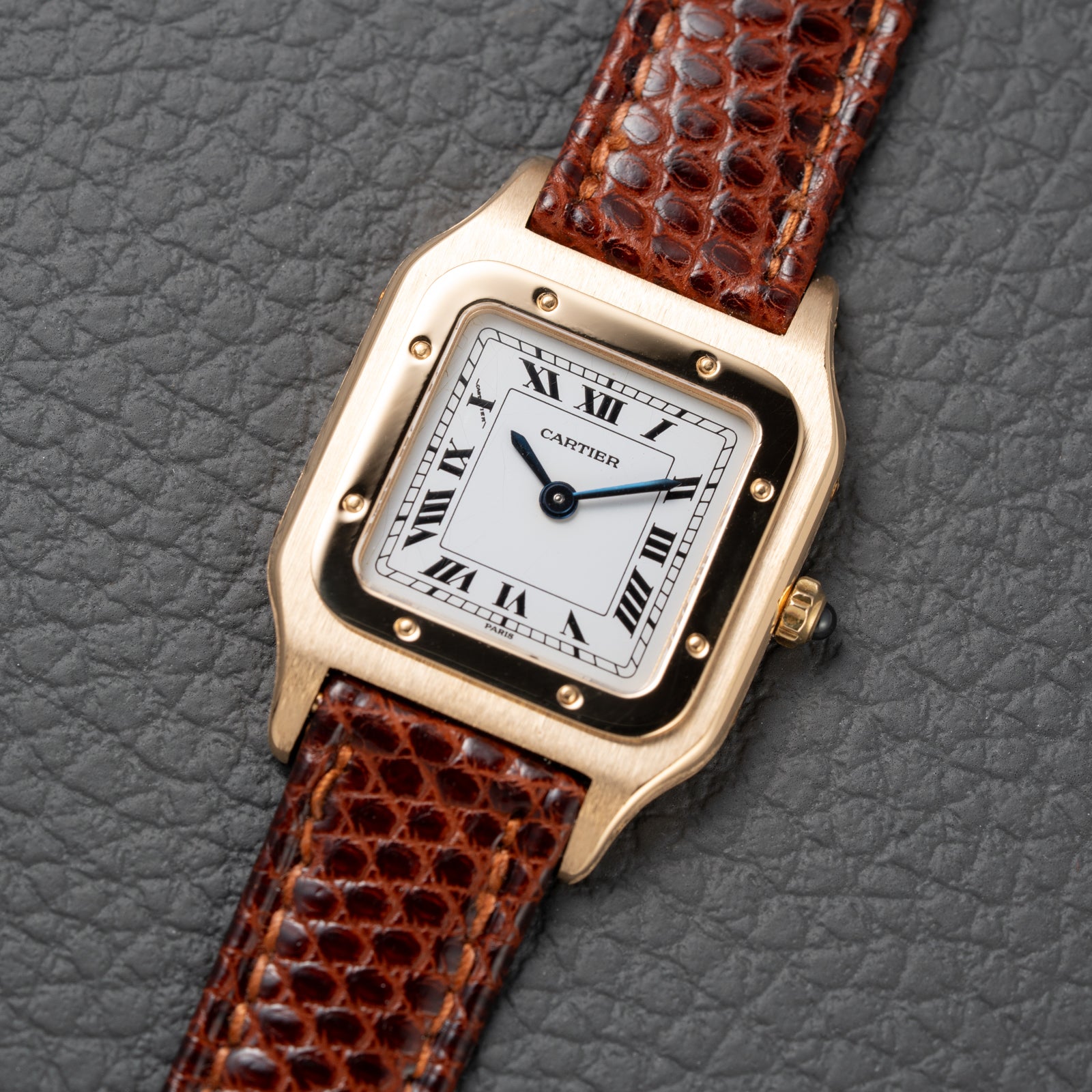 Cartier Santos Dumont Extra Plate 18K Gold Ref. 96053