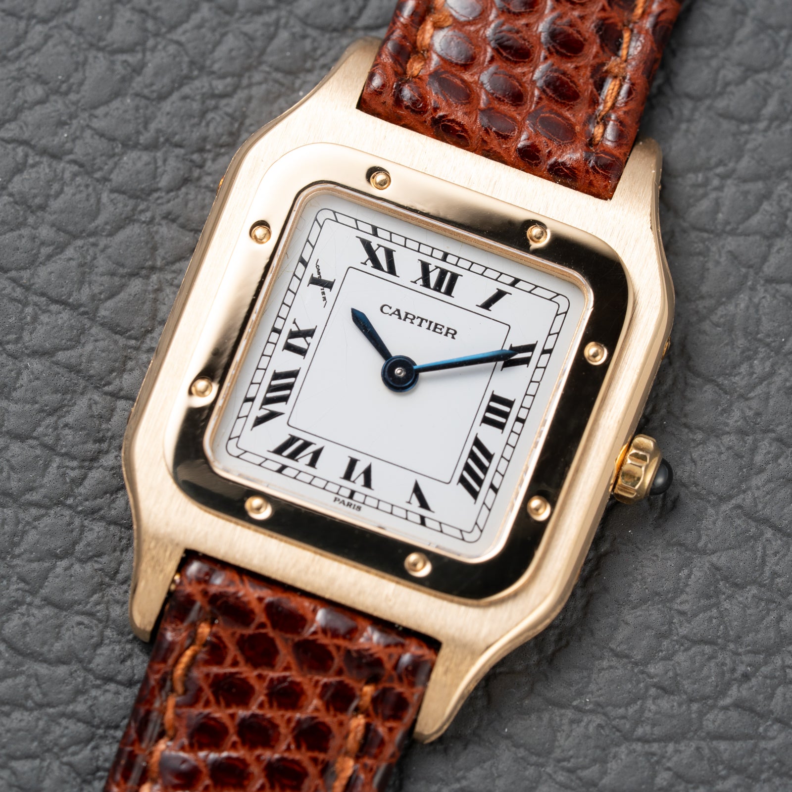 Cartier Santos Dumont Extra Plate 18K Gold Ref. 96053