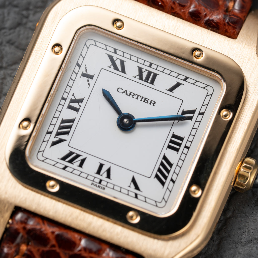 Cartier Santos Dumont Extra Plate 18K Gold Ref. 96053