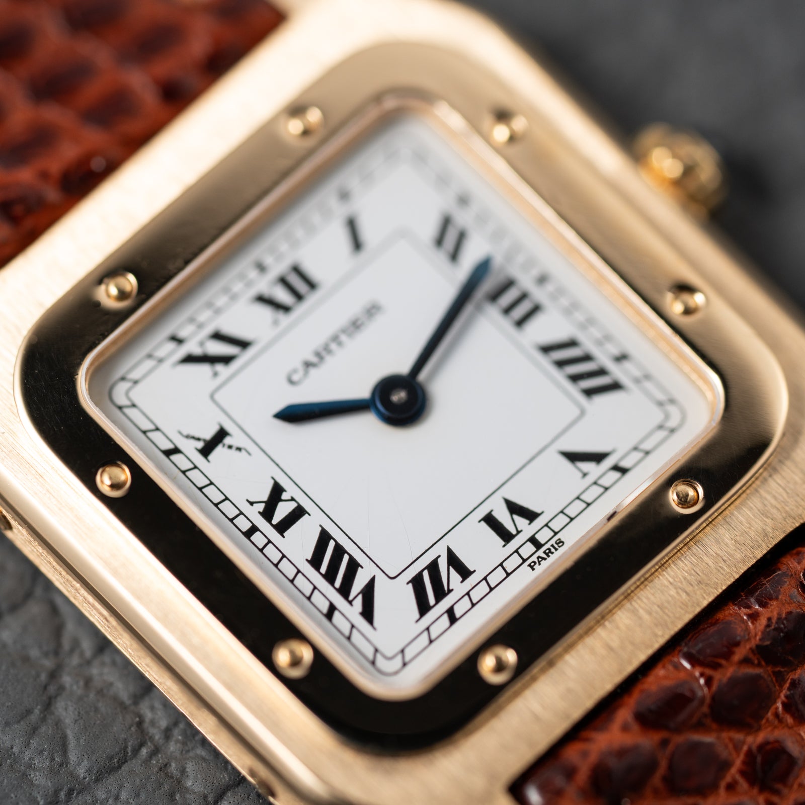 Cartier Santos Dumont Extra Plate 18K Gold Ref. 96053