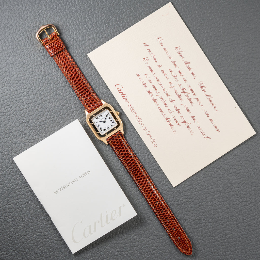 Cartier Santos Dumont Extra Plate 18K Gold Ref. 96053