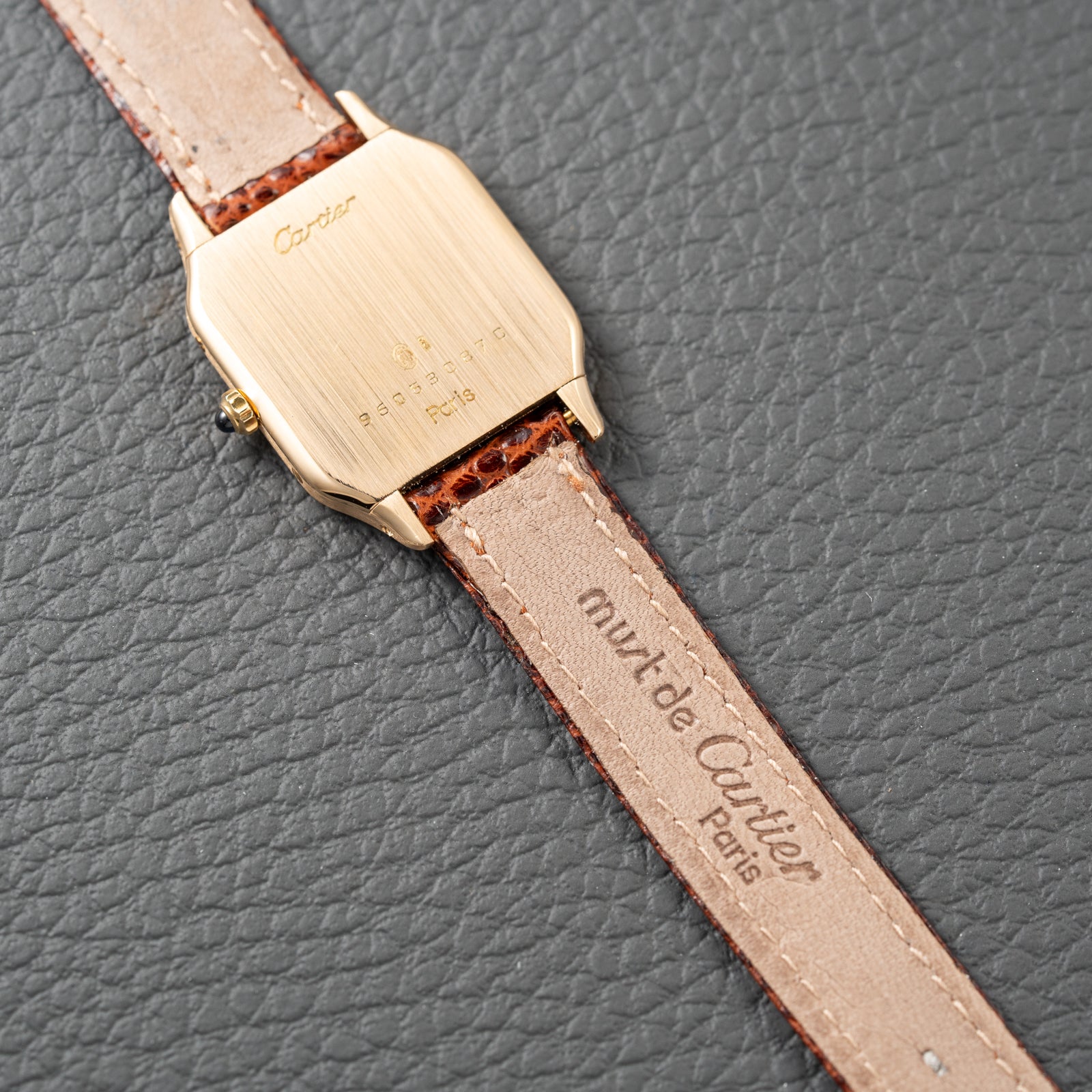 Cartier Santos Dumont Extra Plate 18K Gold Ref. 96053