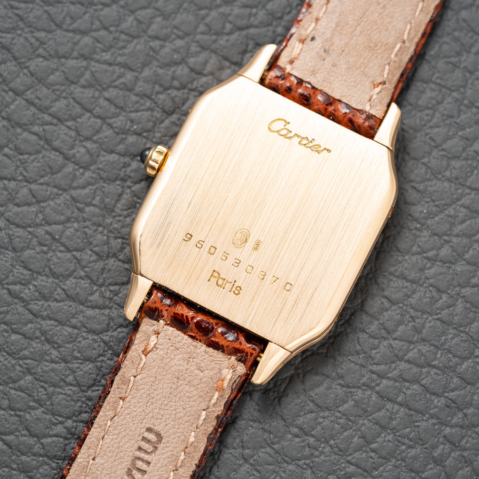 Cartier Santos Dumont Extra Plate 18K Gold Ref. 96053