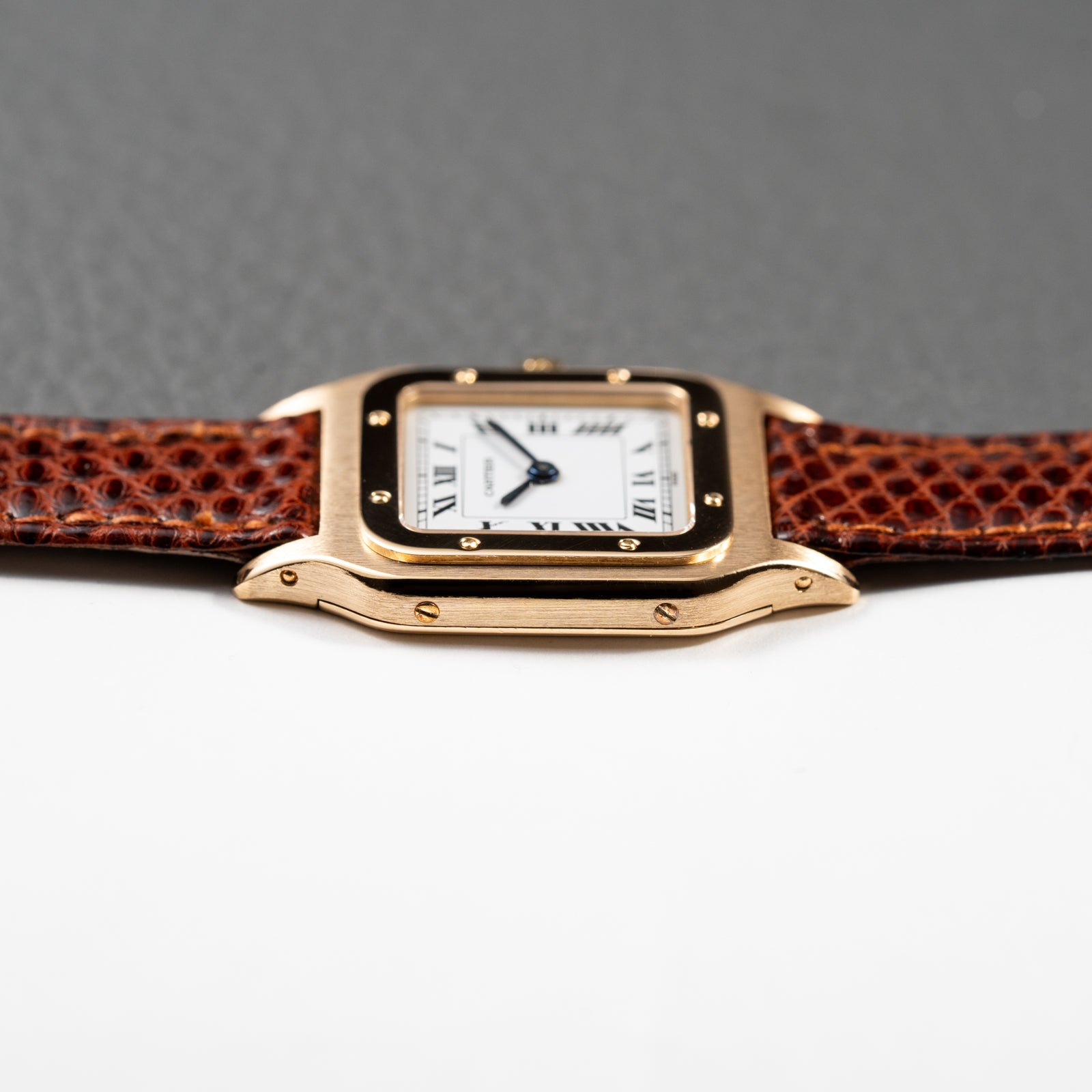 Cartier Santos Dumont Extra Plate 18K Gold Ref. 96053