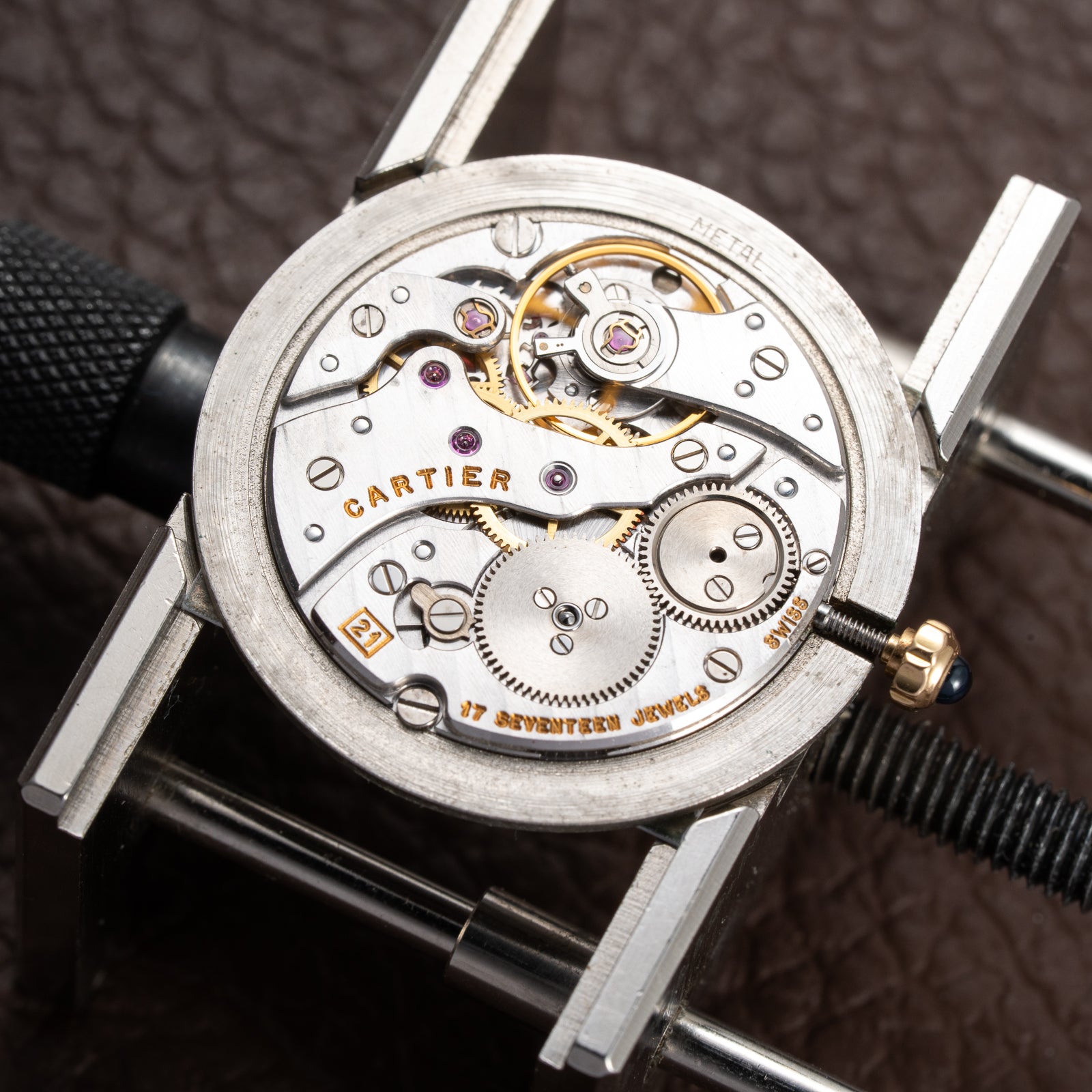 Cartier Santos Dumont Extra Plat Bicolor Frederic Piguet 21 Ref 96061 from 1980s