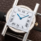 Cartier Santos Dumont Extra Plat Bicolor Frederic Piguet 21 Ref 96061 from 1980s
