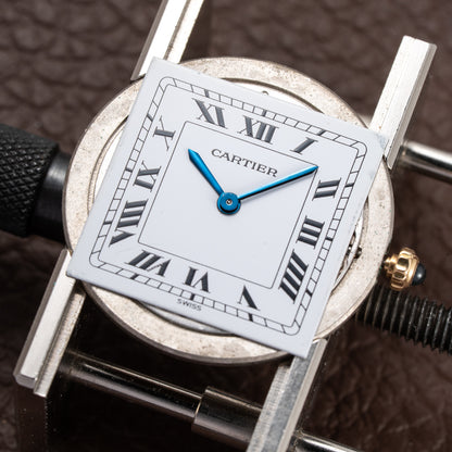Cartier Santos Dumont Extra Plat Bicolor Frederic Piguet 21 Ref 96061 from 1980s
