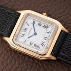 Cartier Santos Dumont Extra Plat Bicolor Frederic Piguet 21 Ref 96061 from 1980s