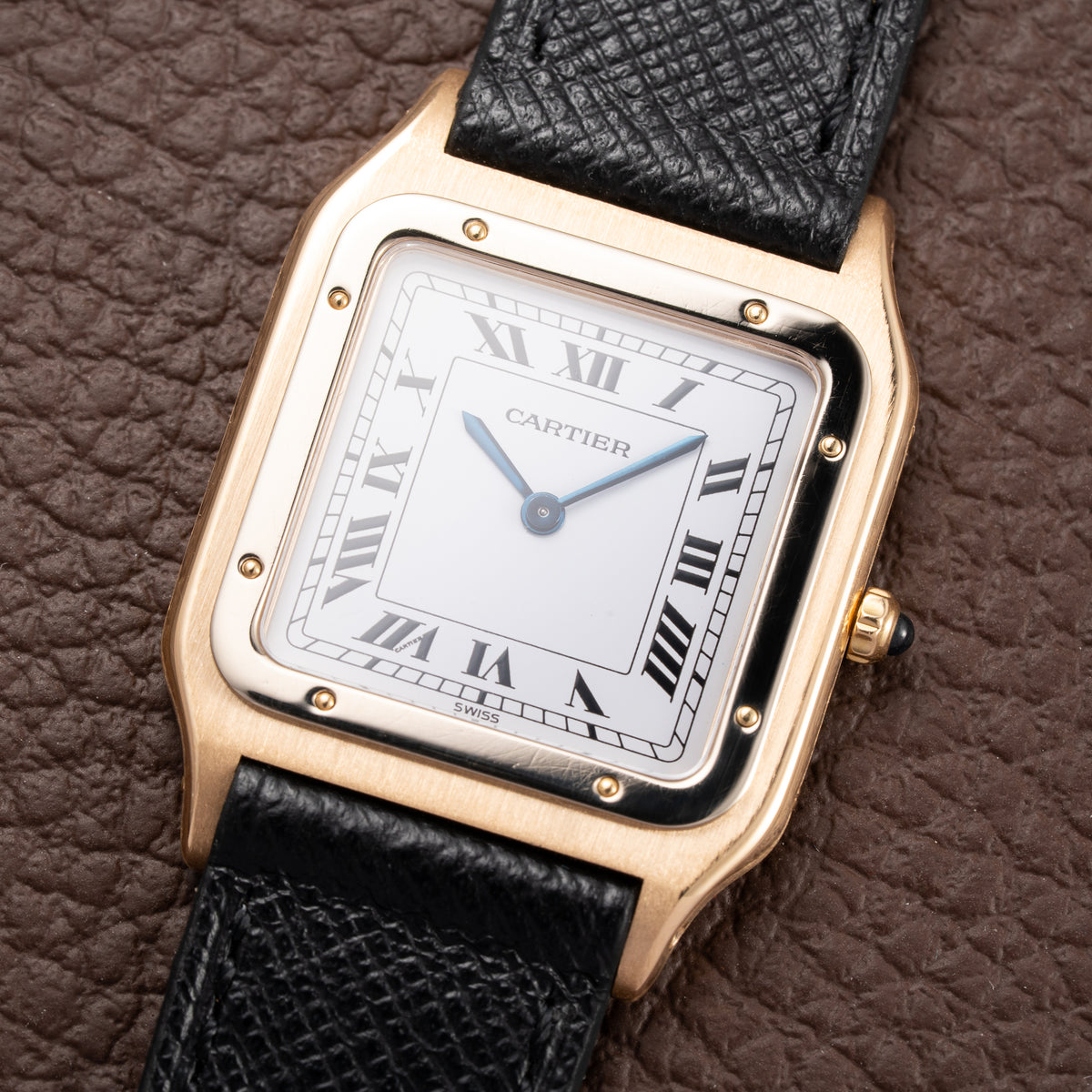 Cartier Santos Dumont Extra Plat Bicolor Frederic Piguet 21 Ref 96061 from 1980s