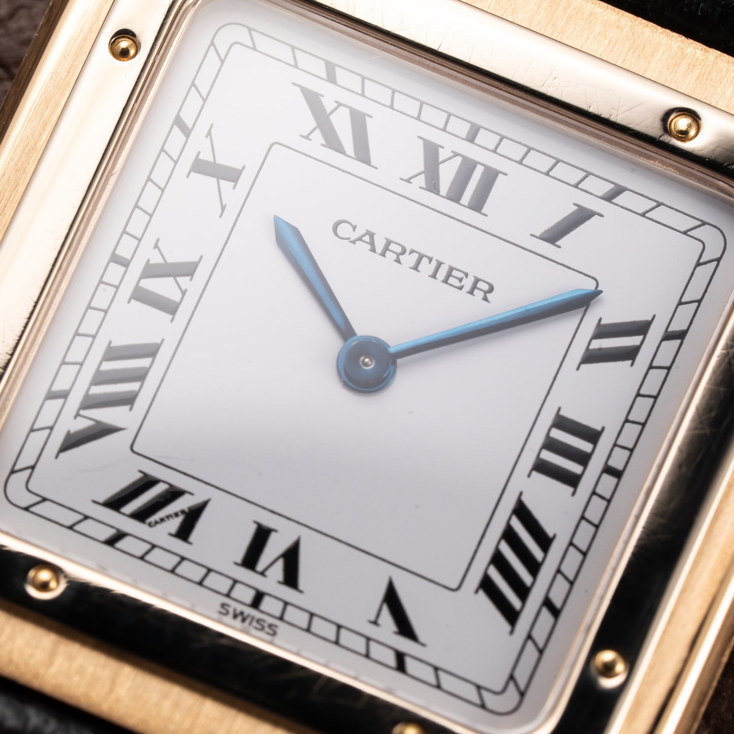 Cartier Santos Dumont Extra Plat Bicolor Frederic Piguet 21 Ref 96061 from 1980s