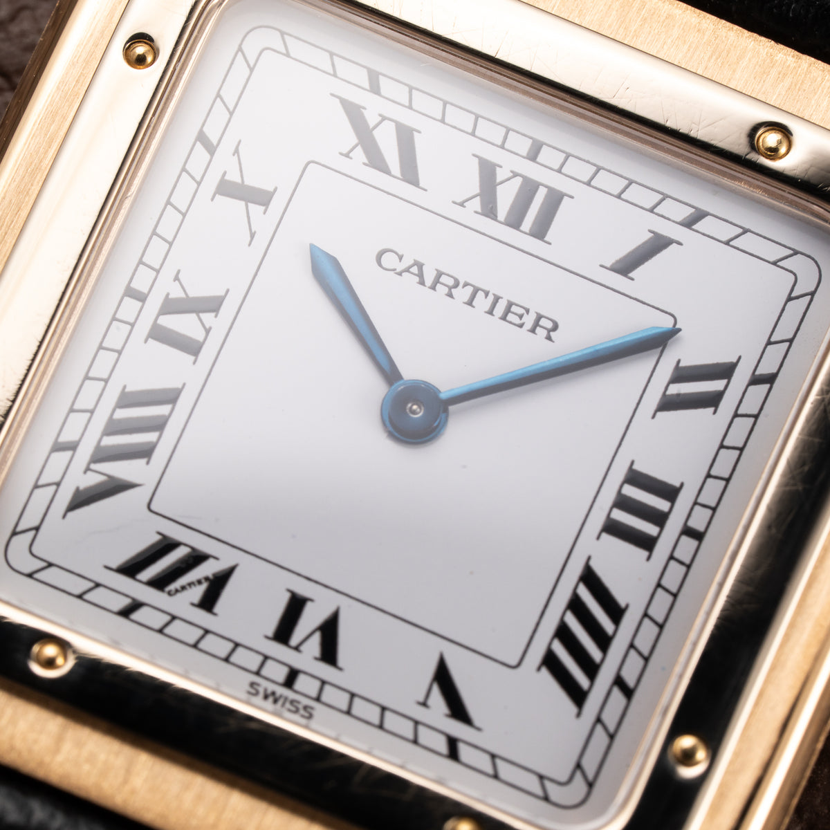Cartier Santos Dumont Extra Plat Bicolor Frederic Piguet 21 Ref 96061 from 1980s