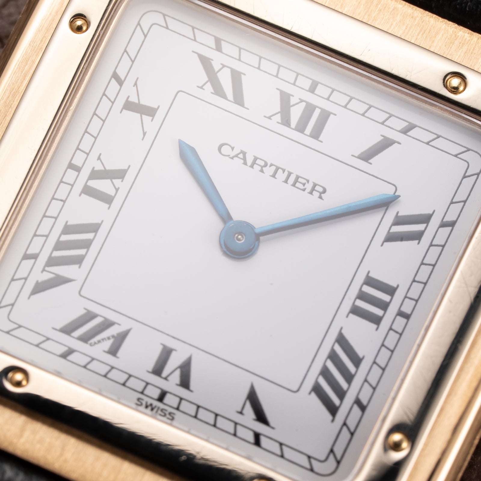 Cartier Santos Dumont Extra Plat Bicolor Frederic Piguet 21 Ref 96061 from 1980s