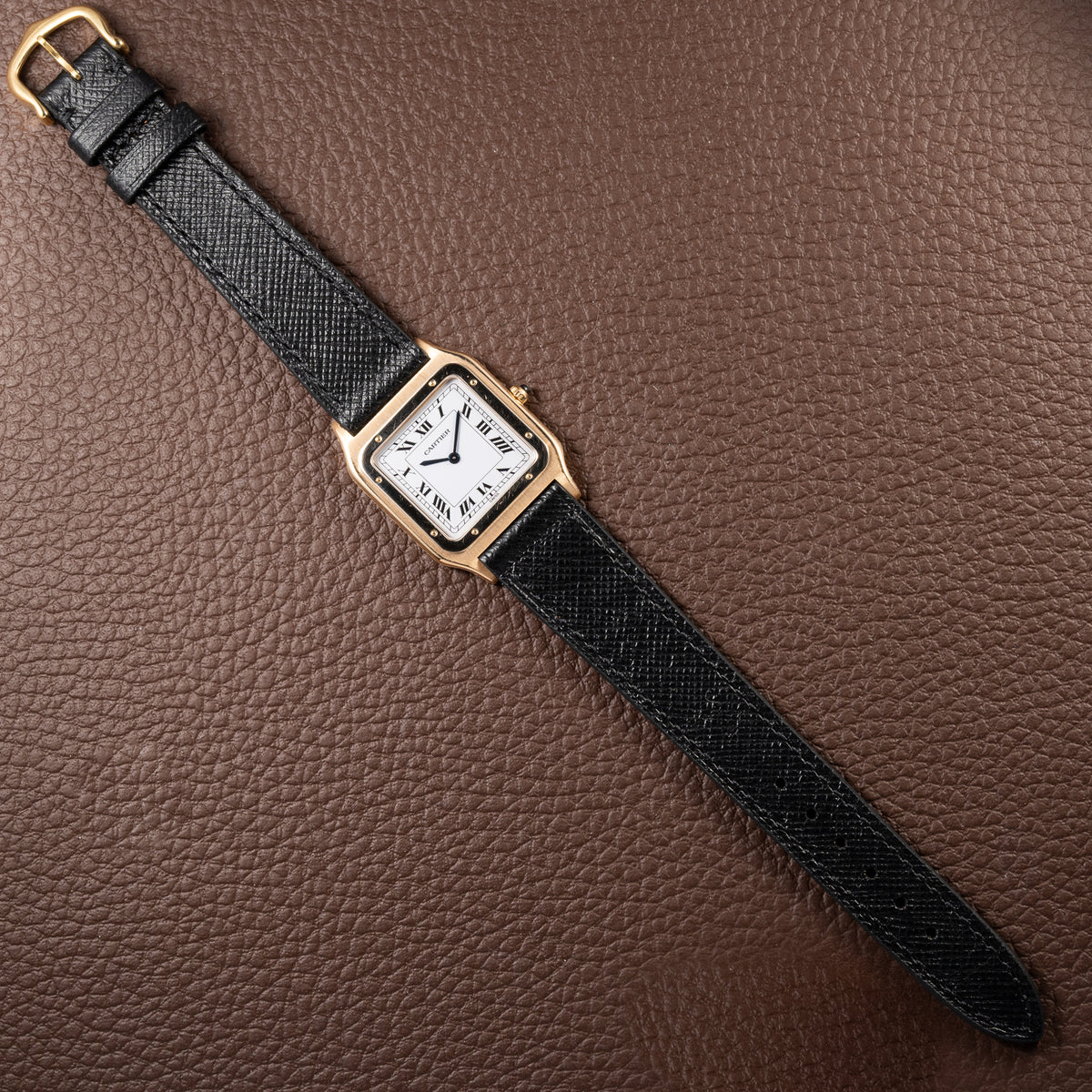 Cartier Santos Dumont Extra Plat Bicolor Frederic Piguet 21 Ref 96061 from 1980s