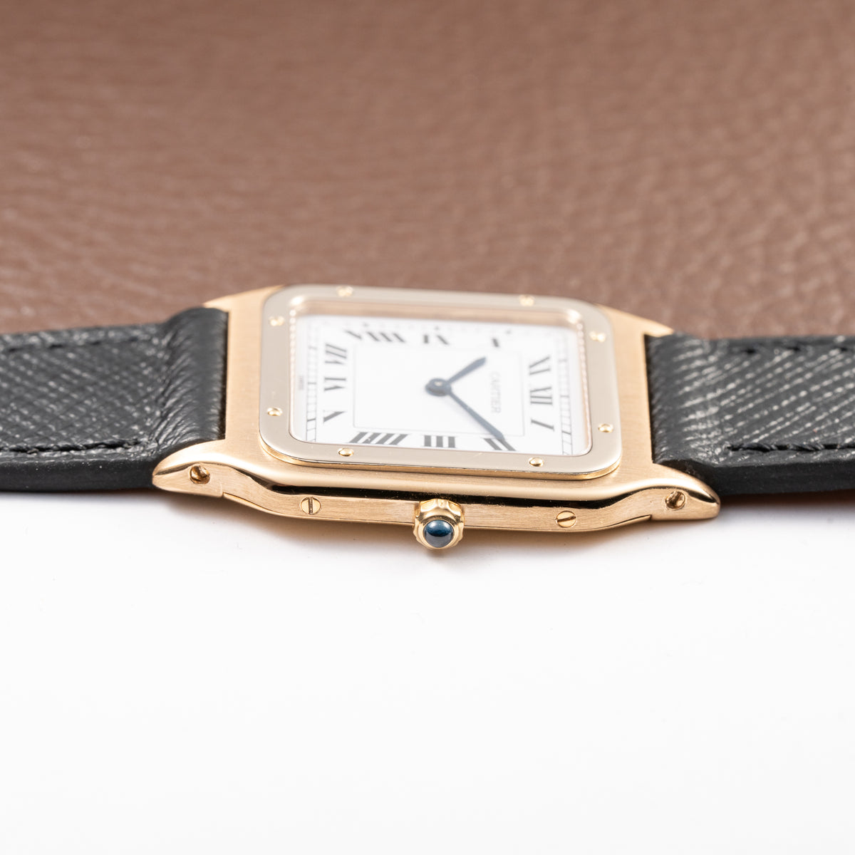 Cartier Santos Dumont Extra Plat Bicolor Frederic Piguet 21 Ref 96061 from 1980s