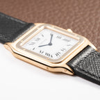 Cartier Santos Dumont Extra Plat Bicolor Frederic Piguet 21 Ref 96061 from 1980s