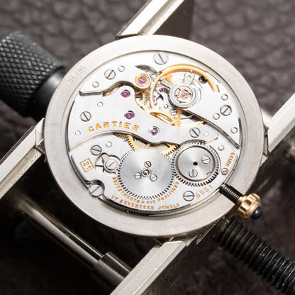 Cartier Santos Dumont Extra Plat Guilloché 18K Yellow Gold Ref. 821054 from 1980s
