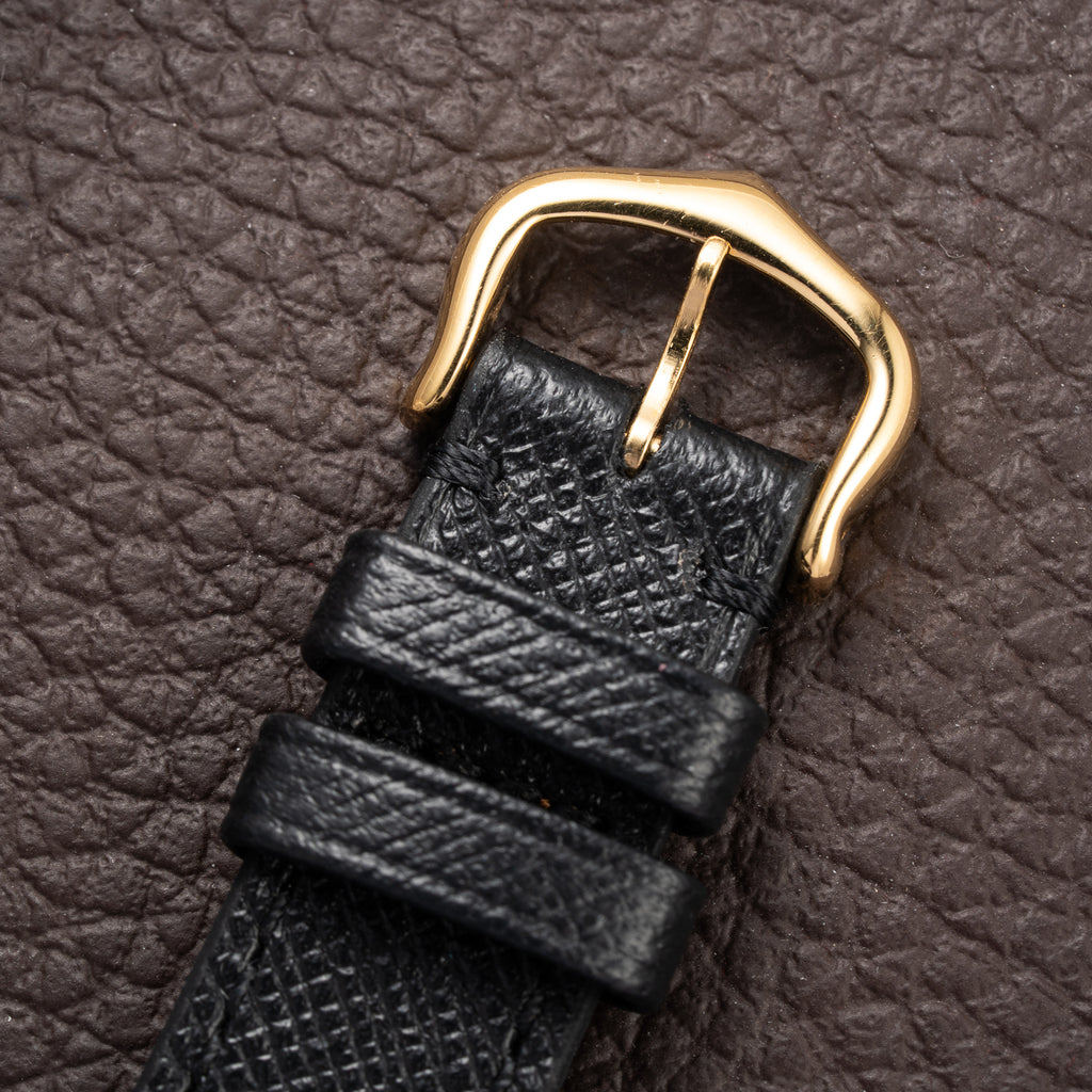 Cartier Santos Dumont Extra Plat Guilloché 18K Yellow Gold Ref. 821054 from 1980s