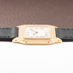 Cartier Santos Dumont Extra Plat Guilloché 18K Yellow Gold Ref. 821054 from 1980s