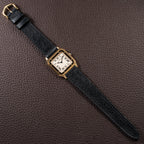 Cartier Santos Dumont Extra Plat Guilloché 18K Yellow Gold Ref. 821054 from 1980s