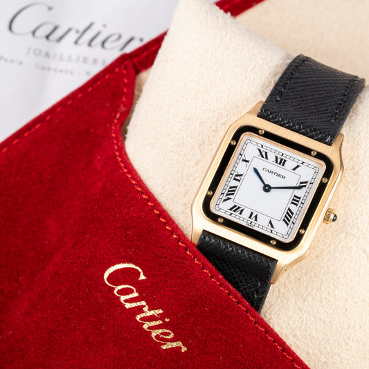 Cartier Santos Dumont Extra Plate GM Cal. Frédérique Piguet 21 Ref. 96054 from 1970s