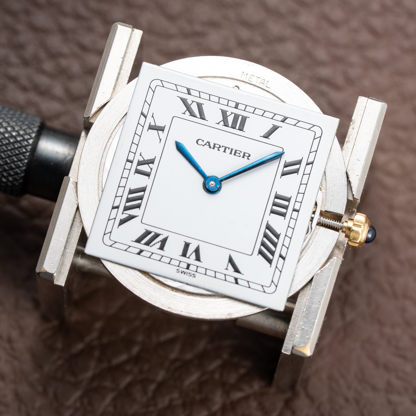 Cartier Santos Dumont Extra Plat 18K Yellow Gold Ref. 96054 from 1970s