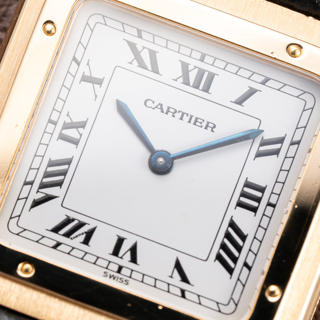 Cartier Santos Dumont Extra Plat 18K Yellow Gold Ref. 96054 from 1970s