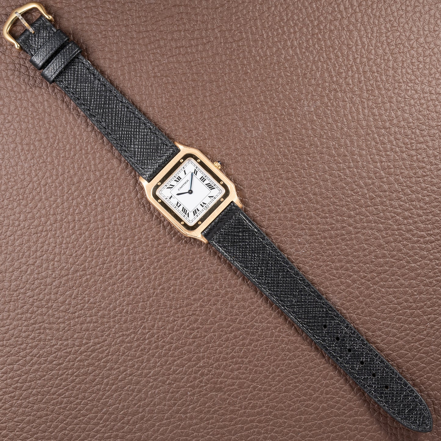Cartier Santos Dumont Extra Plat 18K Yellow Gold Ref. 96054 from 1970s