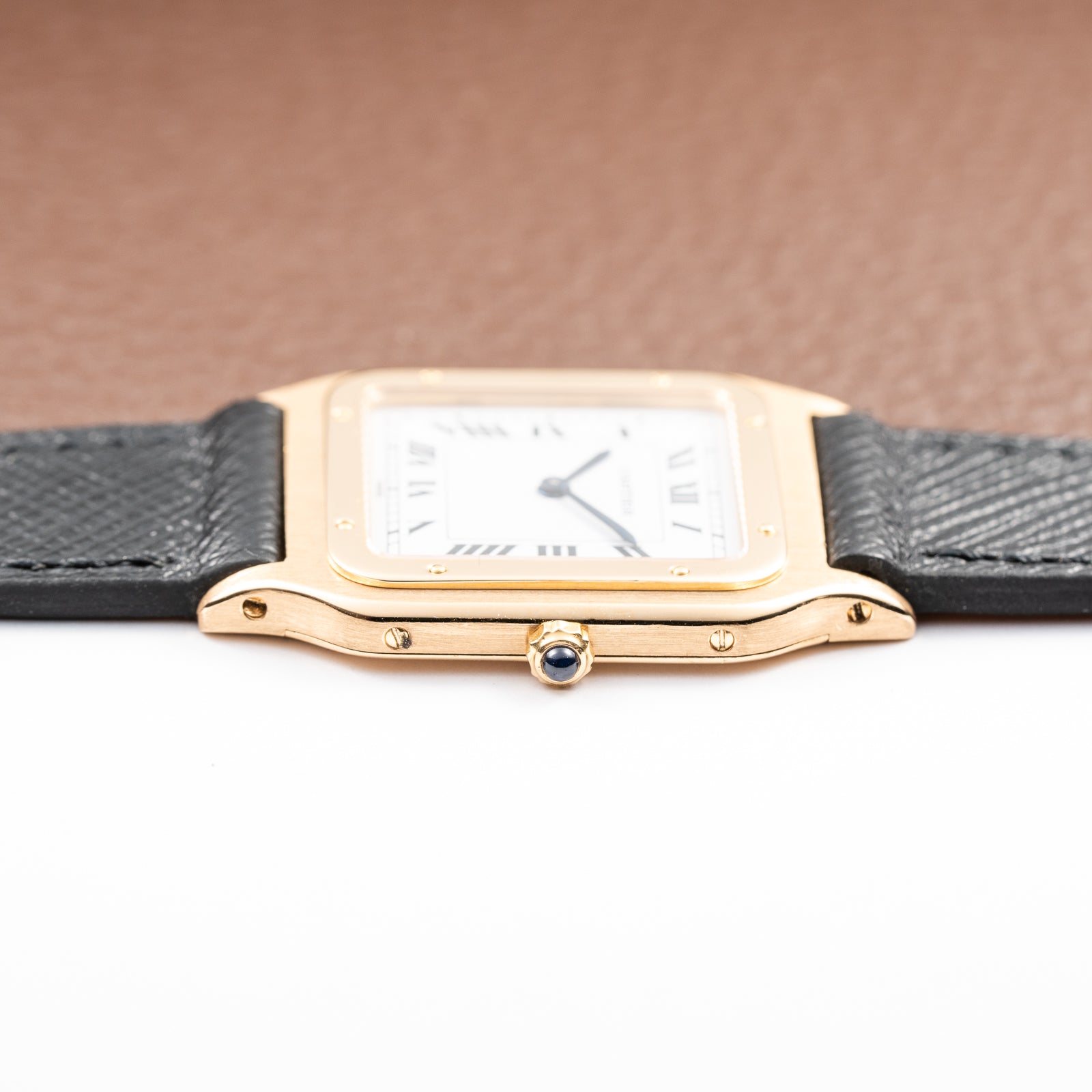 Cartier Santos Dumont Extra Plat 18K Yellow Gold Ref. 96054 from 1970s