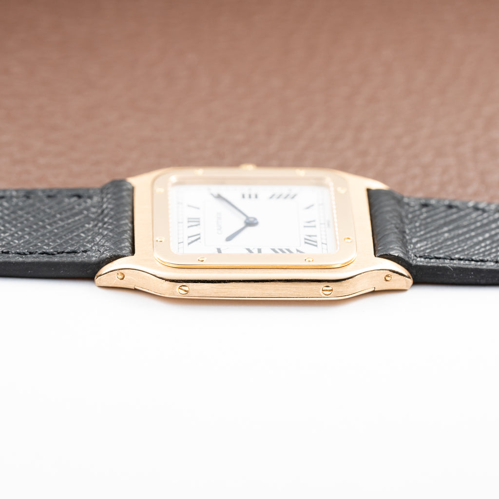 Cartier Santos Dumont Extra Plat 18K Yellow Gold Ref. 96054 from 1970s